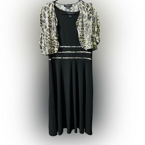 NWT Perfection Black Dress with Bolero Jacket